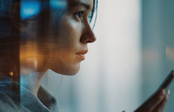 Realistic editorial image representing AI ethics, digital consent, and women’s safety